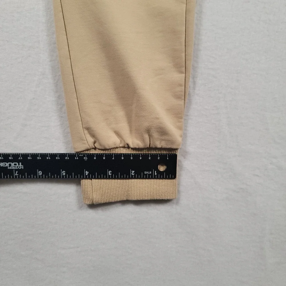 Vanquish Fitness Joggers Mens Medium Tan Slim Stretch Drawstring Pants
